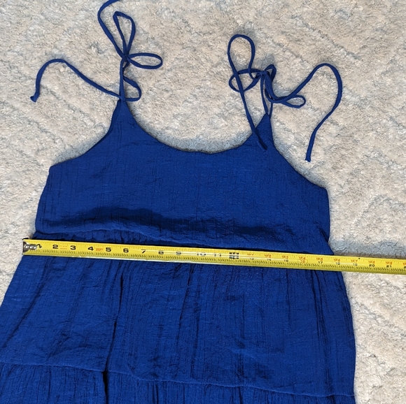 altar'd state Royal Blue Spaghetti Strap Mini Skirt Lined Dress, M - Picture 6 of 8